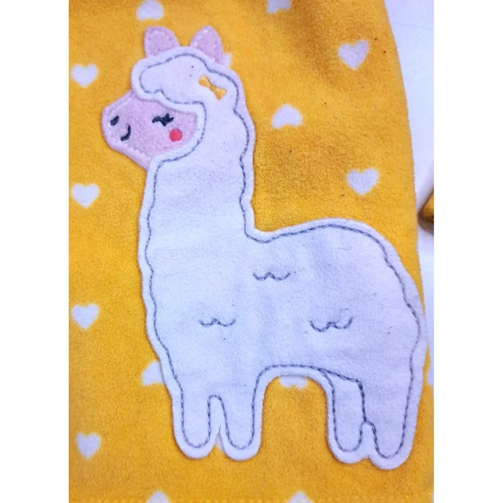 Child Of Mine By Carters Baby Girl 24 mos Llama‎ Hearts Full Zip Hoodie